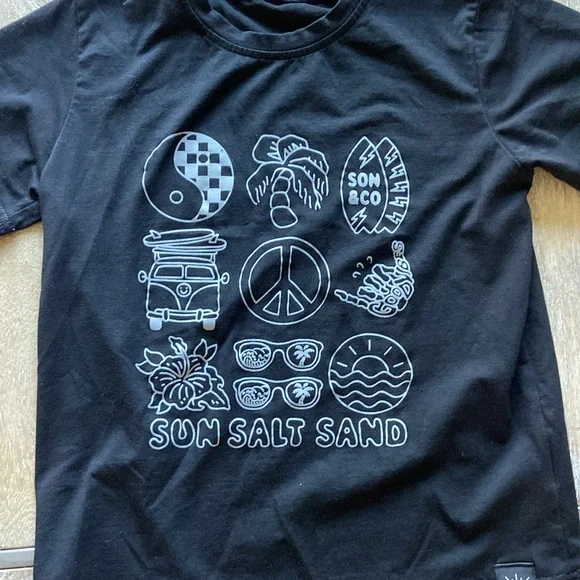 Black Graphic Kids T-Shirt - Picture 5 of 7